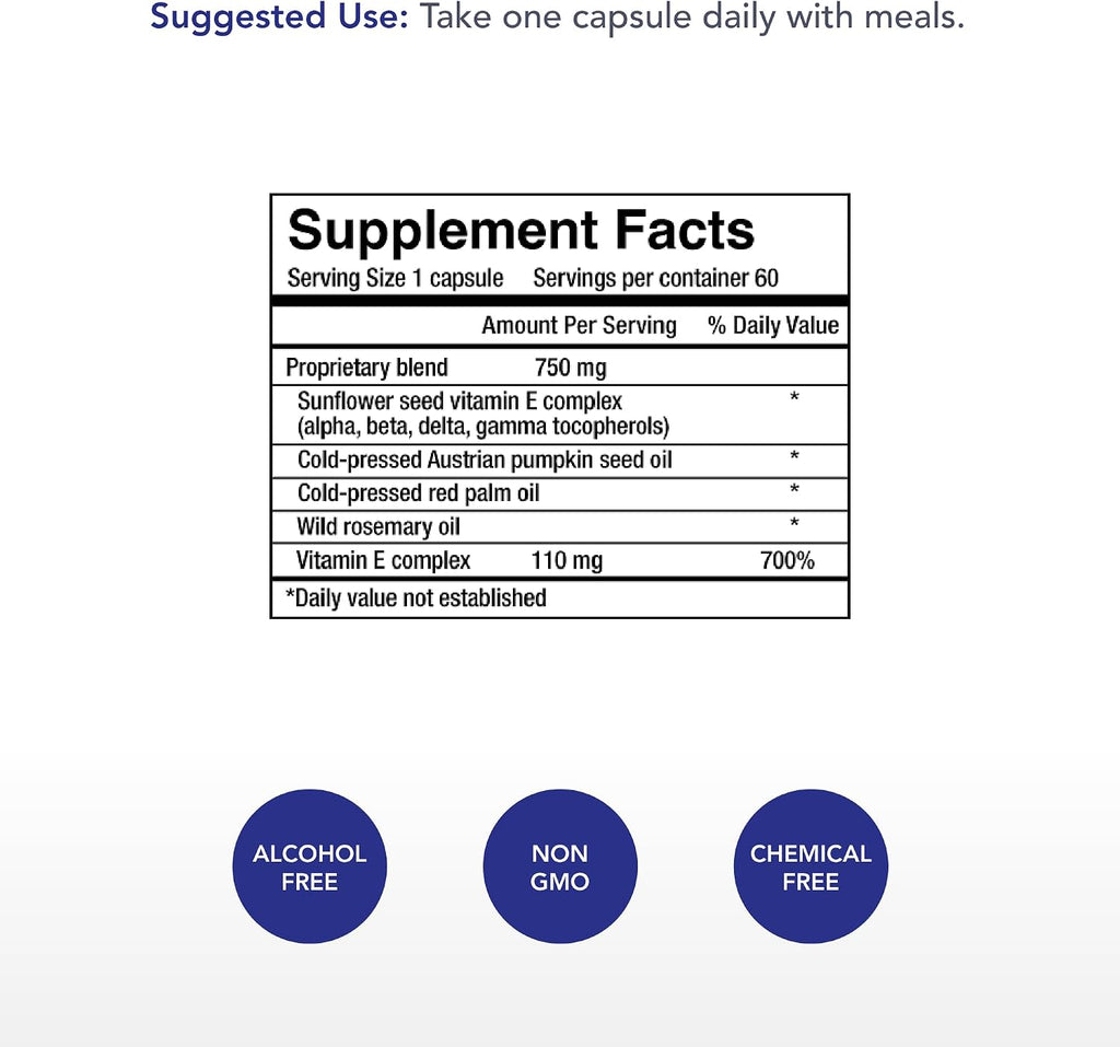 Physician's Strength Power-E Capsules - 60 Cápsulas - Complejo de Vitamina E Sin Soja - No OGM - 60 Dosis
