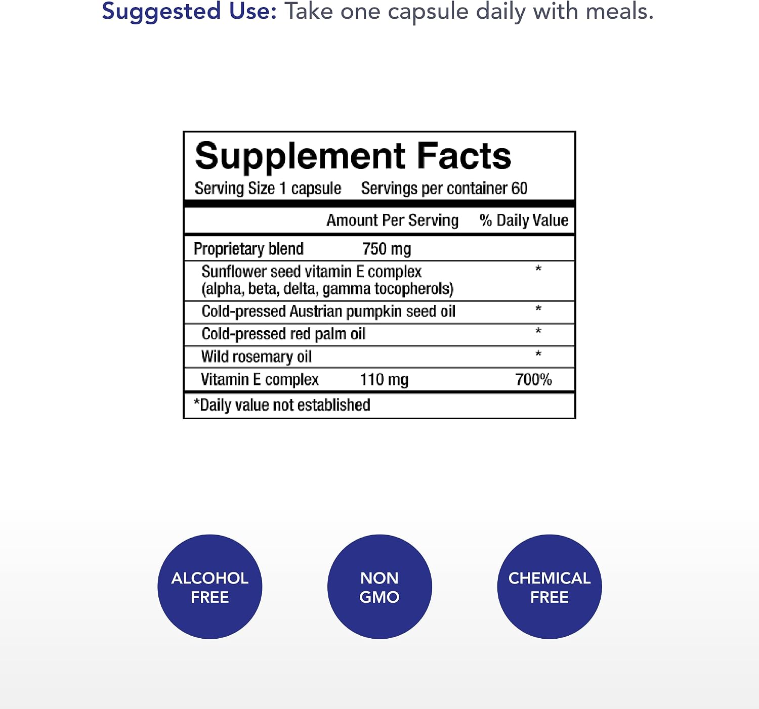 Physician's Strength Power-E Capsules - 60 Cápsulas - Complejo de Vitamina E Sin Soja - No OGM - 60 Dosis