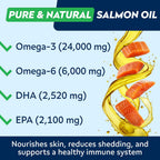 StrellaLab Omega 3 para Perros - (180 Golosinas) de Aceite de Salmón