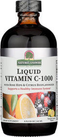 Nature's Answer Vitamina C Líquida 1000 mg con Escaramujo y Bioflavonoides, 236 ml