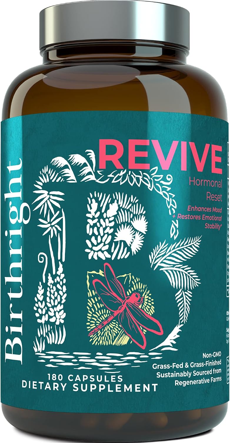Birthright Revive - Suplemento para Mujeres con Vitaminas, Minerales y Hierbas - Apoyo Hormonal, Fertilidad, Embarazo y Menopausia
