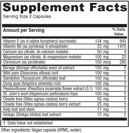 Vitanica Women's Phase I - Apoyo Premenstrual, 120 Cápsulas Veganas – Image 2