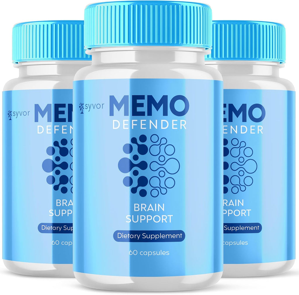 Memo Defender Cápsulas (3 Paquetes) - Suplemento de Apoyo Cerebral, 180 Cápsulas