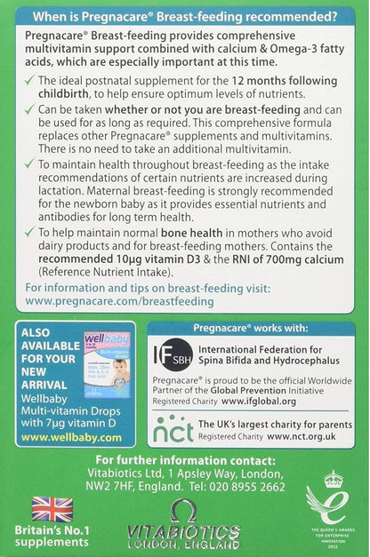 Pregnacare Breastfeeding de Vitabiotics (56 – Ácidos grasos omega-3 (DHA): El DHA contribuye al mantenimiento de – Image 2