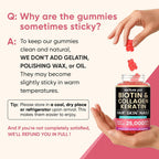 Venture Pal Biotin Gummies with Collagen & Keratin - Hair Growth Support Skin and Nail Strength Vitamins for Women & Men - Biotin 10000mcg | B-Complex | Saw Palmetto - Sugar Free, Non-GMO, 60ct