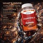 Huperzine A 200 mcg Gominolas - Suplemento Cognitivo para Memoria y Concentración - Vegano, Sin Gluten, 60 Gomitas