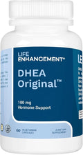 Life Enhancement DHEA Original - 100 mg DHEA + 10 mg Vitamina C - 60 Cápsulas
