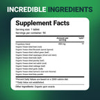 Dr. Berg's Greens Superfood - Comprimidos de Vegetales Crucíferos con 11 Fitonutrientes Orgánicos - 90 Comprimidos