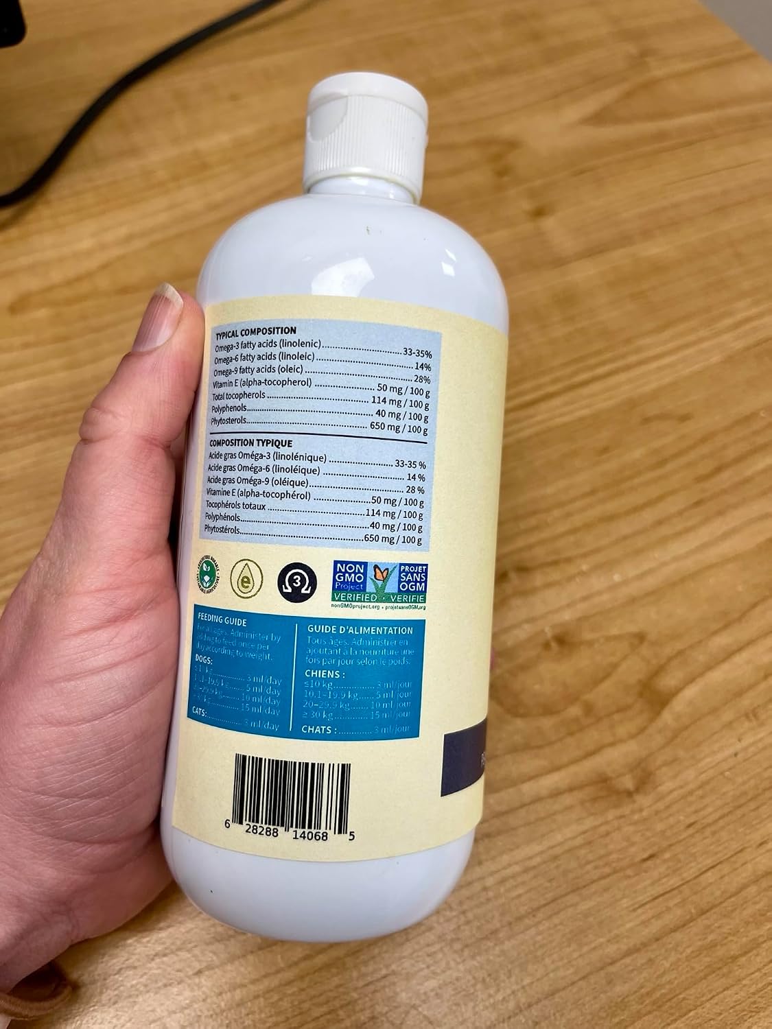 Aceite de Camelina para Perros y Gatos, 500mL - Olimega Farm