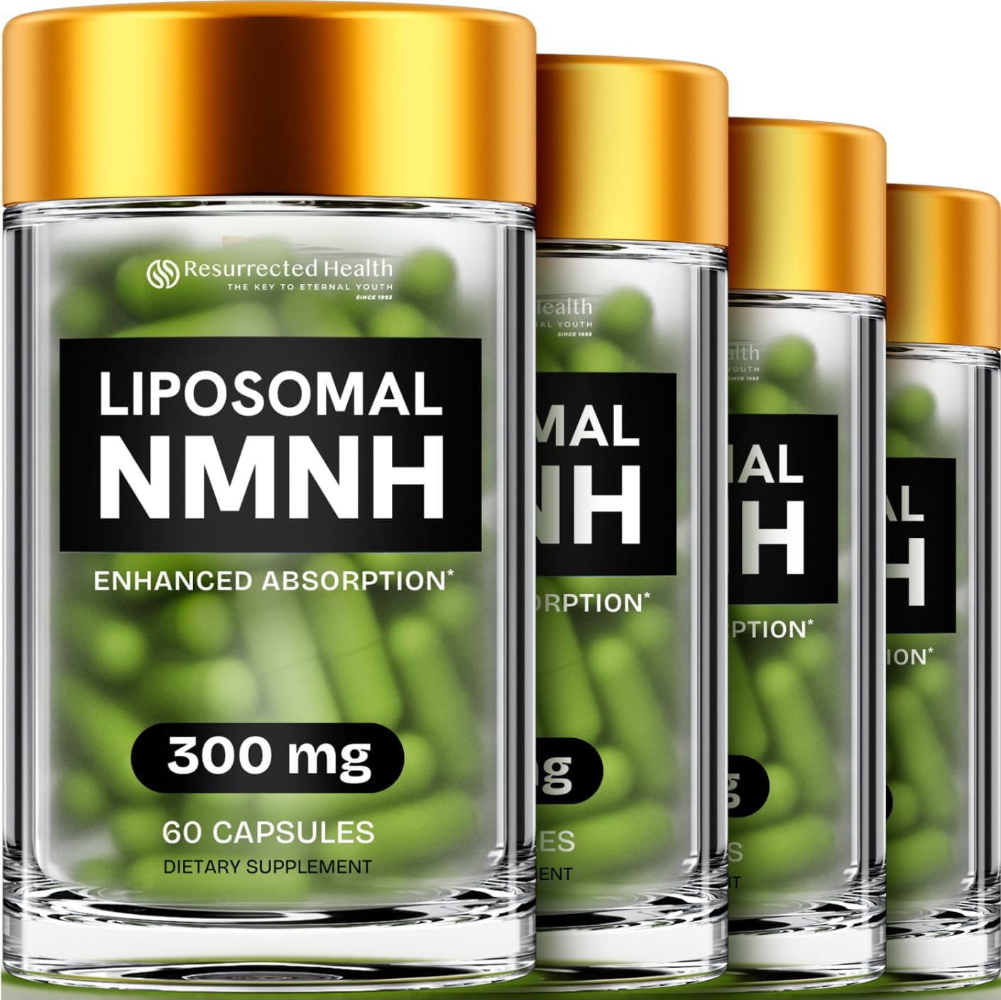 Resurrected Health NMNH Liposomal 300mg – 240 Cápsulas Veganas
