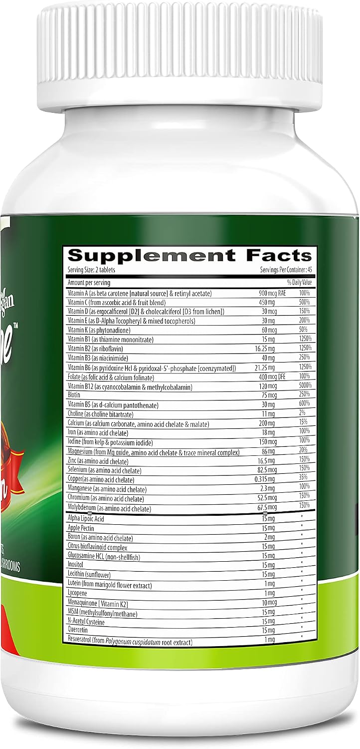DEVA Tuba Prime Multivitamínico Vegano de Alta Potencia - 90 Comprimidos