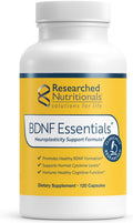 BDNF Essentials - Suplemento Cerebral con Bacopa Monnieri y Lion's Mane, 120 Cápsulas