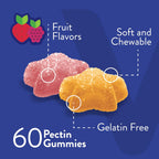 Viteey Gomitas de Glucosa - 4g de Carbohidratos, 60 Unidades - Alternativa Rápida a Comprimidos de Glucosa - Vegano, Sin Gluten