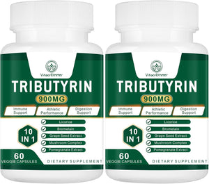 Tributirina 900mg por Cápsula - Precurso de Butirato para Soporte de Barrera Intestinal, 120 Cápsulas – Image 1