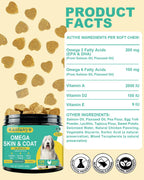 Omega 3 para Perros - 120 Chews de Aceite de Salmón con Vitaminas
