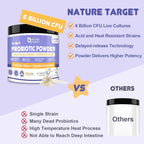 NATURE TARGET Probióticos para Perros - Polvo con Probióticos, Prebióticos, Enzimas Digestivas y Fibra - 6 Mil Millones de UFC - 90 Dosis