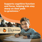 Renzo's Bright & Brainy Vitamina B6, Comprimidos Disolventes para Niños, 60 Unidades, Sabor Naranja Sin Azúcar