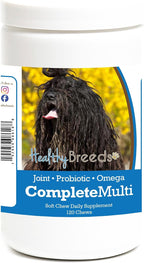 Healthy Breeds Bergamasco Multivitamínico Todo en Uno Masticable - 120 unidades