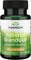 Swanson Extracto de Glándula Suprarrenal 350 mg - 60 Cápsulas