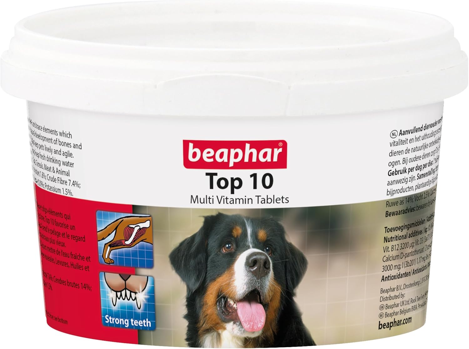 Beaphar Top 10 Vitaminas para Perros, 180 Comprimidos