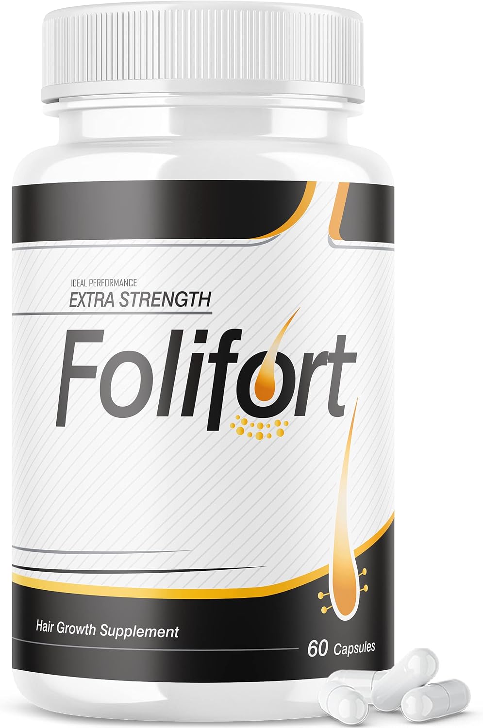 Folifort - Complemento para el Crecimiento del Cabello, Extra Strength (60 Cápsulas)