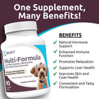 K9 Select Multi-Formula Vitaminas para Perros Pequeños - 90 Comprimidos Masticables Sabor Mantequilla de Cacahuete