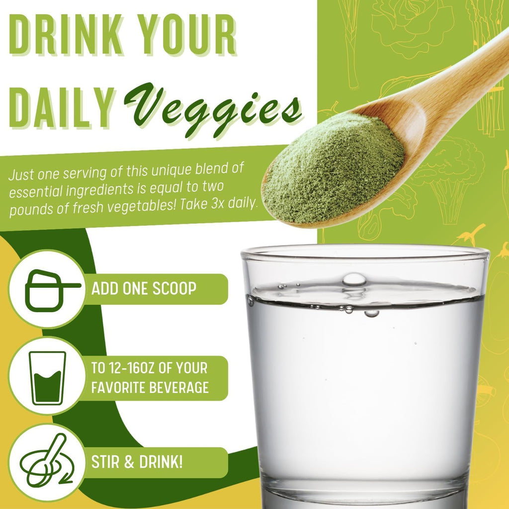 Ultimate Greens con MSM en Polvo - Superalimento Verde Vegano, 6 Paquetes (6 Meses de Suministro)