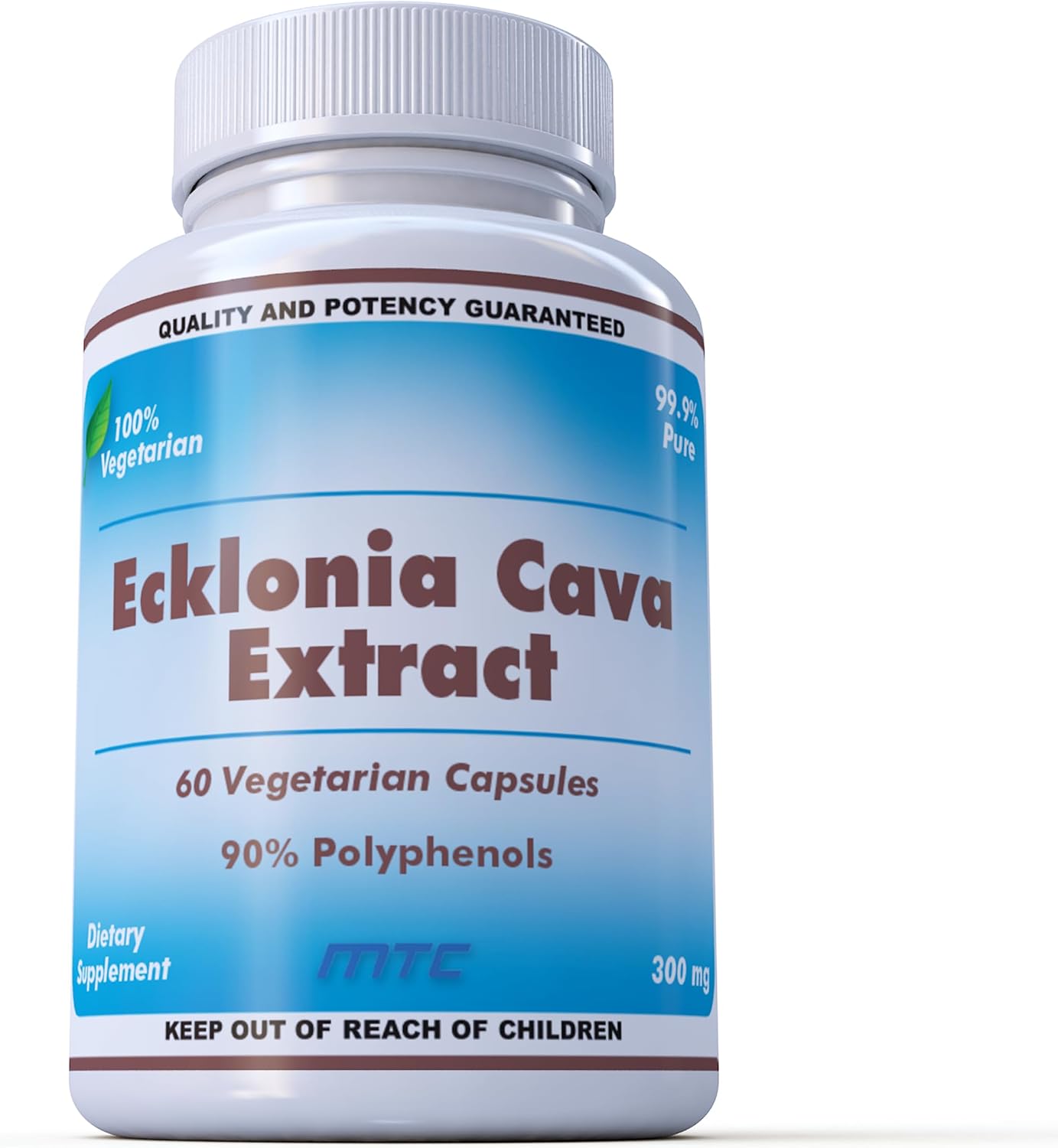 Ecklonia Cava Extracto 300 mg, 50% Polifenoles, 60 Cápsulas Vegetarianas