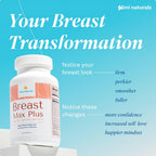 KIMI Naturals Breast Max Plus - Suplemento para el Aumento de Pecho con Fenogreco, 90 Cápsulas
