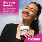 Troomy Shine Gominolas de Tremella con Biotina y Colágeno para Cabello, Piel y Uñas - Sabor Melocotón Blanco y Granada - 30 Gomitas