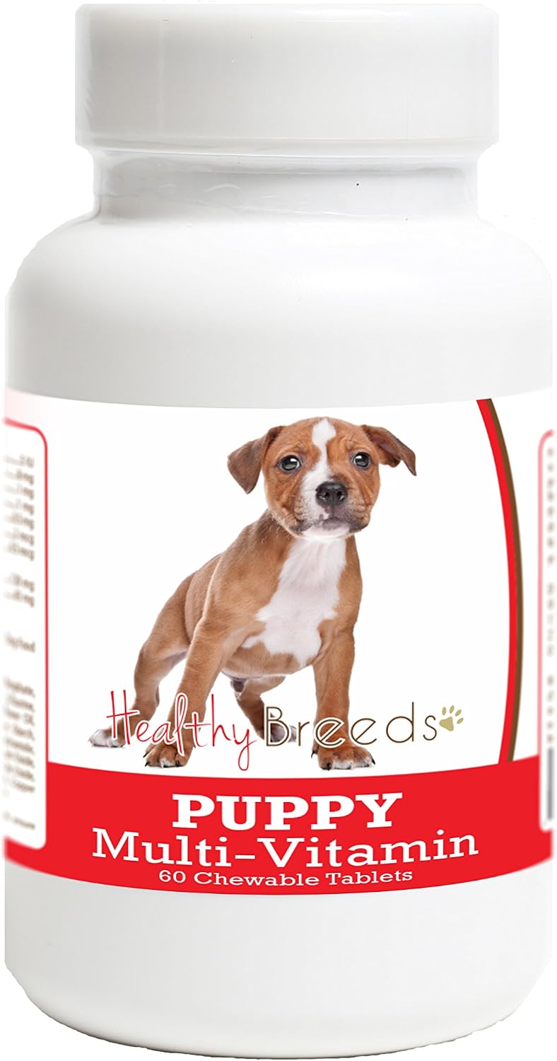 Healthy Breeds Staffordshire Bull Terrier Cachorro Multivitamínico en Comprimidos 60 unidades