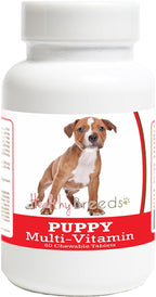 Healthy Breeds Staffordshire Bull Terrier Cachorro Multivitamínico en Comprimidos 60 unidades