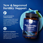 Suplemento de Fertilidad Masculina Preconcepción con CoQ10, Maca y Ácido D-Aspártico - 270 Cápsulas