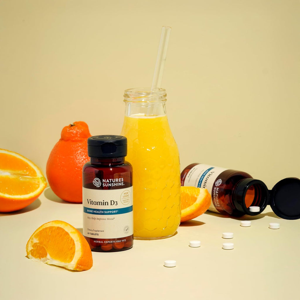 Nature's Sunshine Vitamina D3, 180 Comprimidos