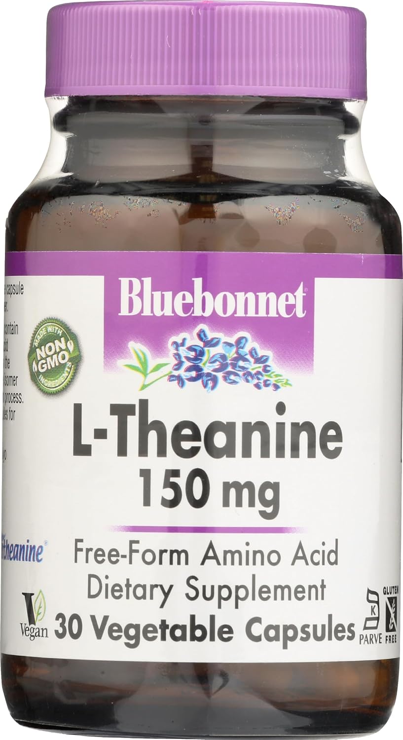 Bluebonnet Nutrition L-Teanina 200 mg, 30 cápsulas
