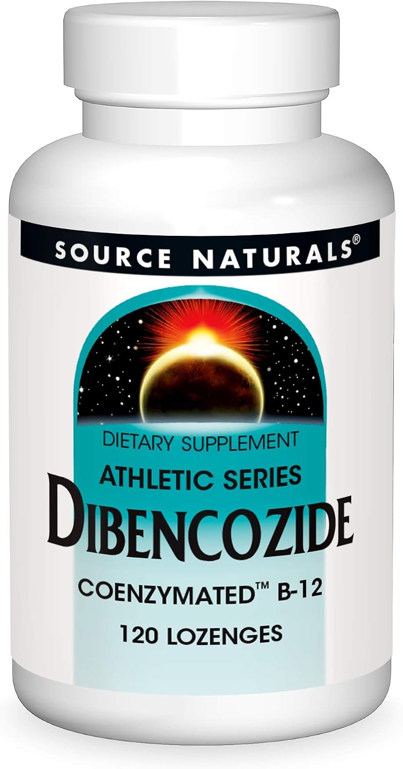 Source Naturals Dibencozide - Vitamina B12 Adenosilcobalamina, Comprimidos de Disolución Rápida, 120 Unidades