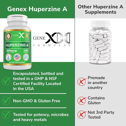 Genex Formulas Huperzina A 200mcg - 120 – Mejora del enfoque: Muchos usuarios reportan una mayor capacidad de – Image 6