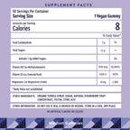 WELL THEORY D3 Gummy - Gominolas con Vitamina D3, Magnesio y B12 - Sabor Fresa - 30 Gominolas Veganas