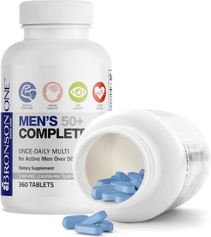 Bronson ONE Daily Multivitamínico Completo para Hombres 50+, 360 Comprimidos – Image 6
