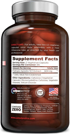 OmniBiotics Fadogia Agrestis 600mg por ración (180 cápsulas) - Extracto estandarizado 10:1 para apoyo muscular y rendimiento deportivo