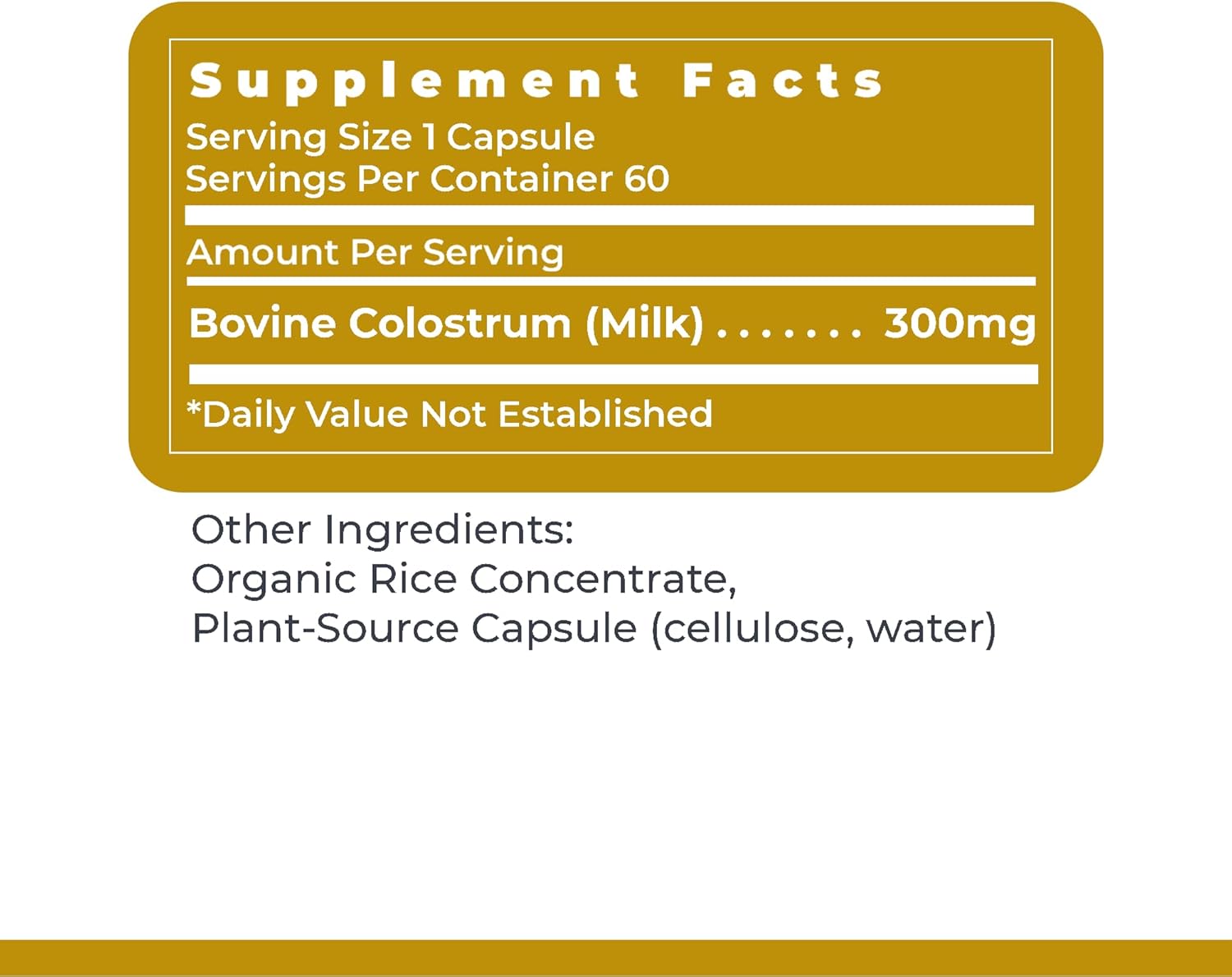 Premier Research Labs Colostrum-IgG – Calostro Bovino para la Salud Inmunitaria, 60 Cápsulas