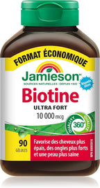 Jamieson Biotina 10,000 mcg, 90 Softgels