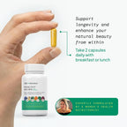SELF NUTRITION NAD+ Resveratrol para Mujer con CoQ10, Biotina, Cúrcuma y Vitaminas A, C, E – 60 Cápsulas