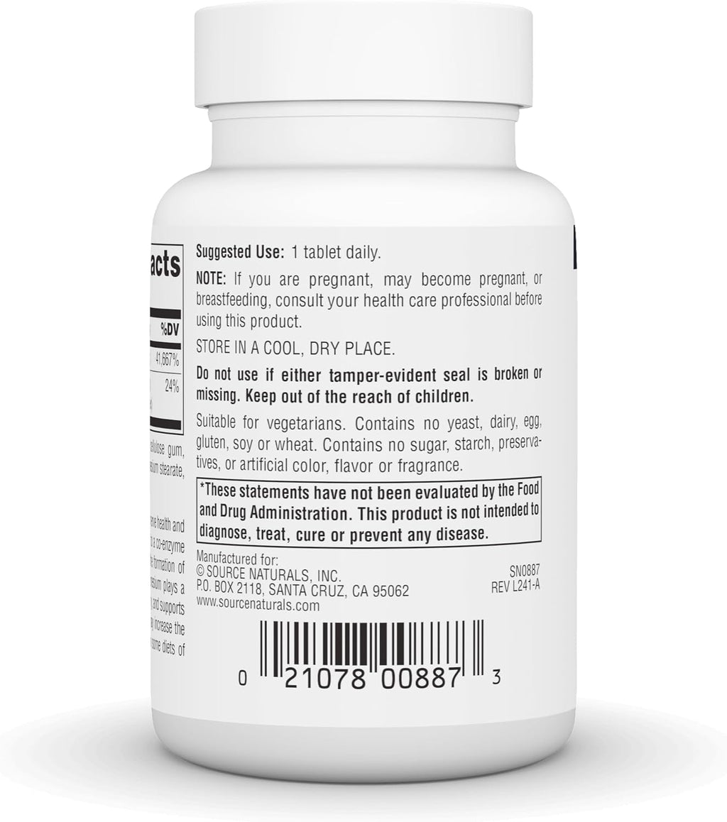 Source Naturals Vitamina B1 (Tiamina) 500 mg, 50 Comprimidos