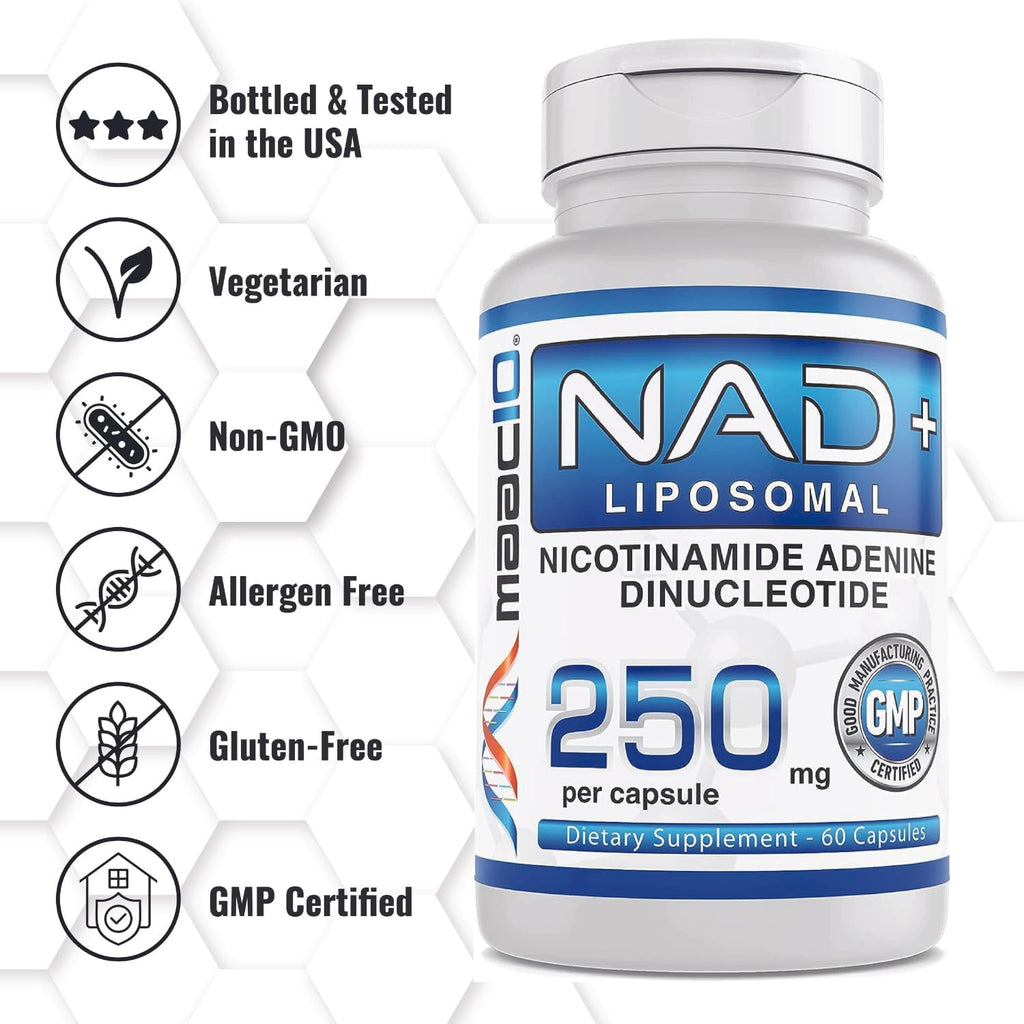 MAAC10 Liposomal NAD+ 500mg por dosis (2x250mg cápsulas) - 60 Cápsulas
