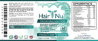 Solución natural para el crecimiento del cabello / Complemento alimenticio, 1 botella – 60 cápsulas
