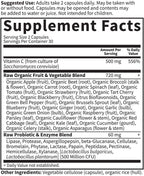 Garden of Life Vitamin Code Raw Multivitamínico para Hombres - 60 Cápsulas, 500mg Vitamina C + Mezcla de Frutas y Verduras + Probióticos