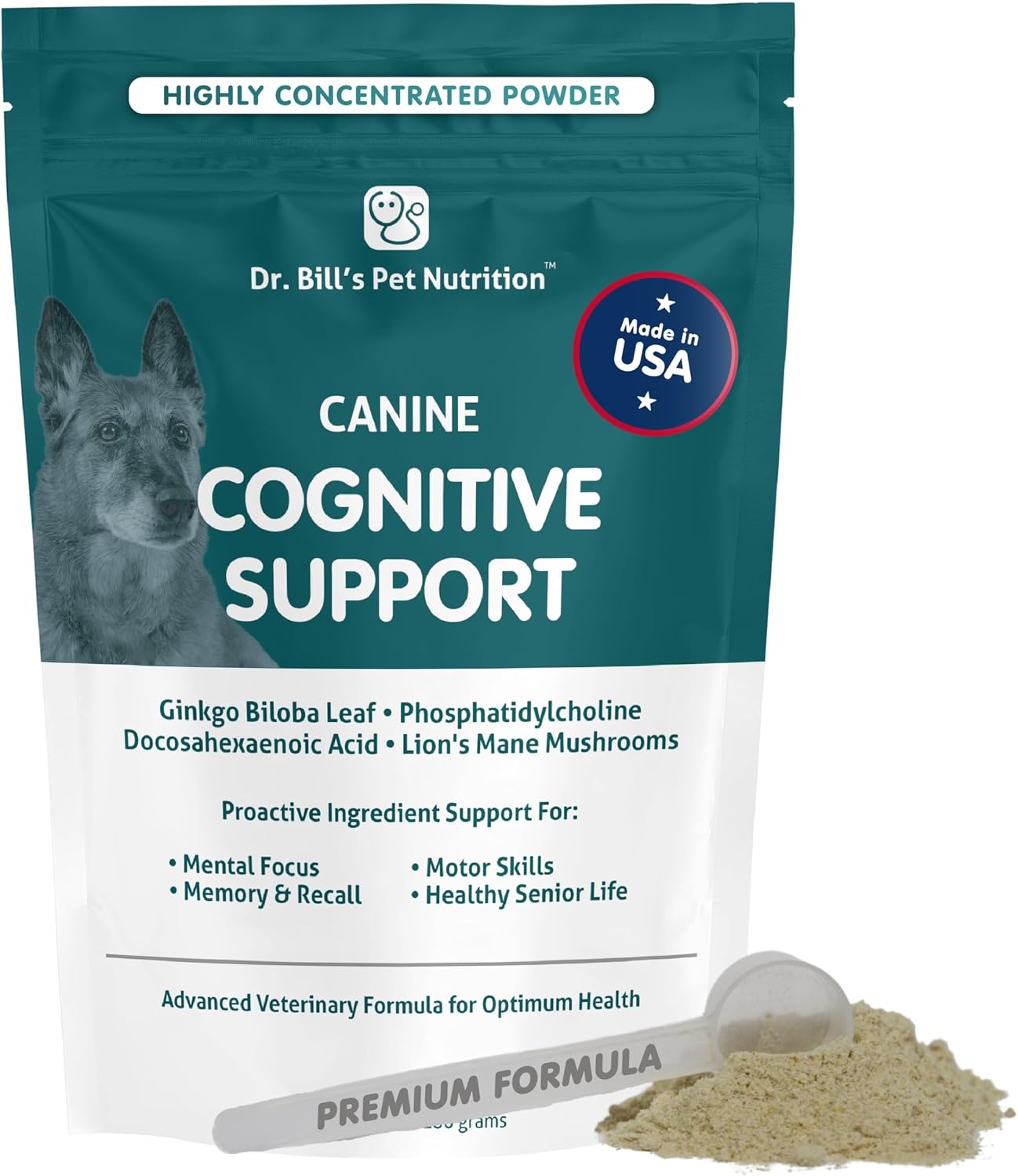 Dr. Bill's Suplemento de Apoyo Cognitivo para Perros Adultos y Mayores