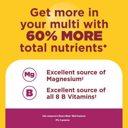 Nature Made Advanced Multivitamin Gummies 50+ para Mujeres, 84 gominolas (28 días) – Image 4