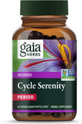Gaia Herbs Period Cycle Serenity - 60 Cápsulas Veganas Líquidas